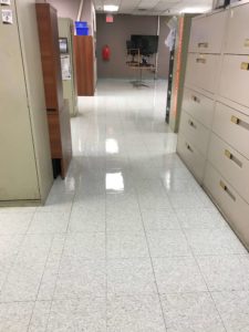 Tile flooring before being cleaned by Canadian Carpet Cleaning