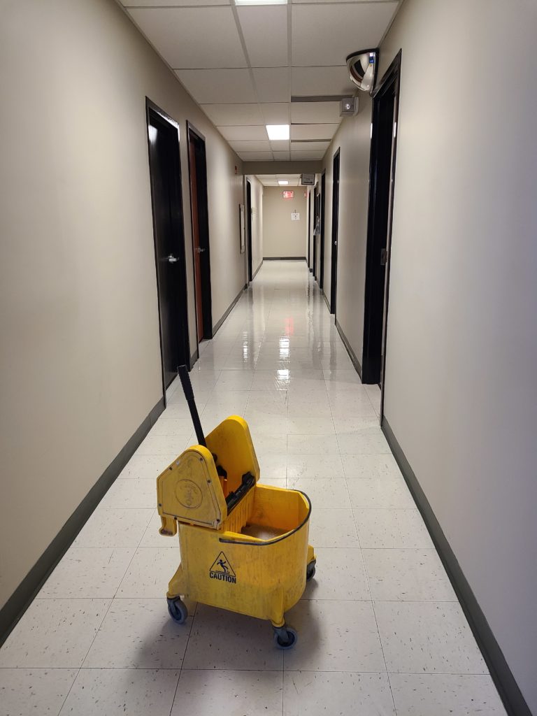 Commercial Tile Hallway Cleaning & Mopping Services - Canadian Carpet Cleaning