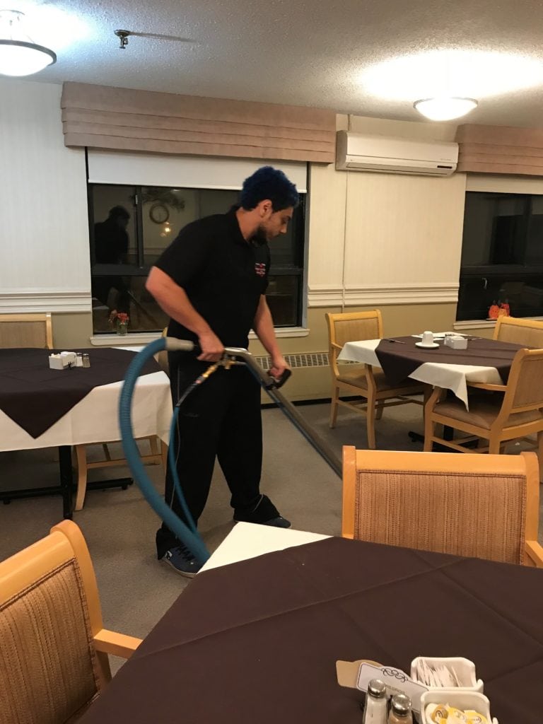 Cleaning service in retirement home from Canadian Carpet Cleaning