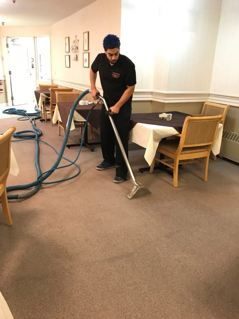 Floor vacuuming and cleaning services for businesses by Canadian Carpet Cleaning