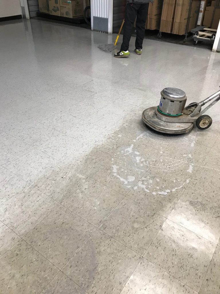 Commercial floor deep cleaning from Canadian Carpet Cleaning