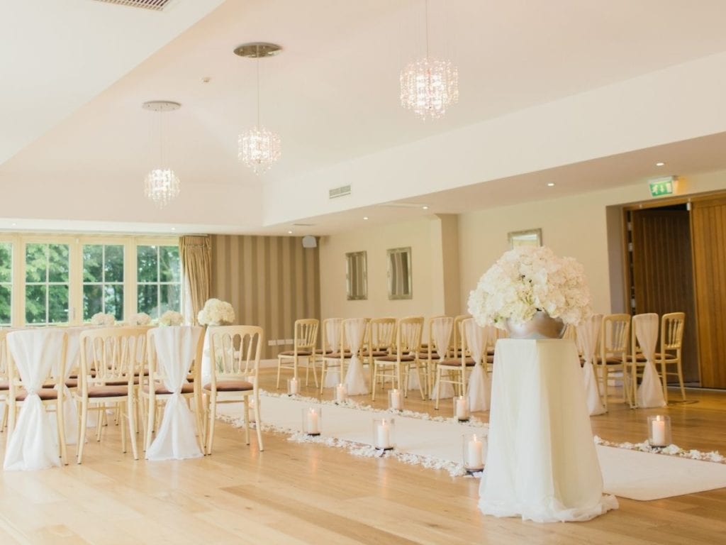 Wedding Hall after using Canadian Carpet Cleaning’s cleaning services for hotels and event venues.