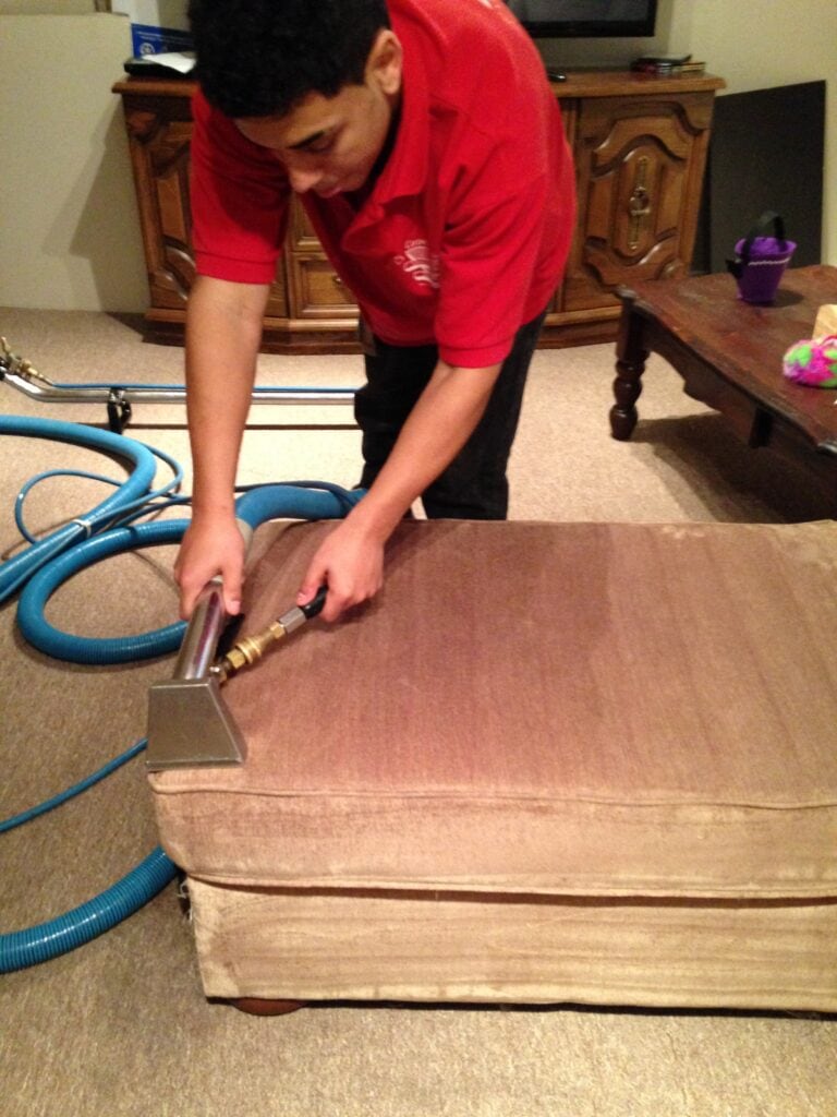 Upholstery cleaning services by Canadian Carpet Cleaning