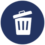 Emptying of trash receptacles
