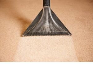 Canadian Carpet Cleaning’s carpet cleaner cleaning carpet browning.